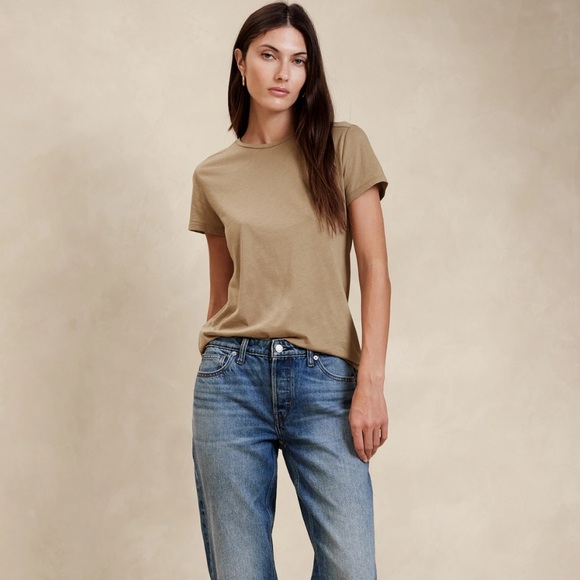 NWT BANANA REPUBLIC SUPIMA COTTON CREW NECK TEE - Picture 12 of 12